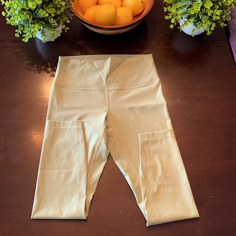 Lululemon. Size 8. 23” in length. Sage green.